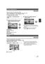 Page 6767VQT1T64
Adjust the quality of the image while recording.
Adjust by outputting to a TV while adjusting the quality of the image.
≥Set the AUTO/MANUAL switch to MANUAL. (l64)
1Select the menu. (l29)
2Select the item with the cursor 
button and press the cursor 
button.
[SHARPNESS]:
Sharpness of the edge
[COLOR]:
Depth of the color of the image
[EXPOSURE]:
Brightness of the image
3Adjust the settings with the 
cursor button.
≥After adjustments are made if no operations 
are performed for about 2 seconds,...