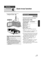 Page 4949VQT2H52
Recording
Recording (Basic)
4
Zoom in/out function
The maximum optical zoom ratio is 16k.
¬ Change the mode to  .
Set the maximum optical zoom ratio. If the zoom 
magnification exceeds 16 k, then the digital 
zoom function will be activated.
Select the menu. ( l29)
[Opt.Zoom 16 k]:
Optical zoom (Up to 16 k)
[D.Zoom 40 k]:
Digital zoom (Up to 40k )
[D.Zoom 1000 k]:
Digital zoom (Up to 1000 k)
≥ This function’s default setting is [Opt.Zoom 
16k ].
≥ The larger the digital zoom magnification, the...