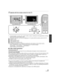 Page 9595VQT2H52
3Operate with the remote control for the TV.
1) Press the button up, down, left or right to select a scene or still picture to be played back, and then press the button in the center to set it.
2) Activate the operation icons that are displayed on TV screen with the remote control for the TV.
A Operation icons
B Display operation icons
C Cancel operation icons
D Display/Cancel operation icons
≥ The following operations are av ailable by pressing the color buttons on the remote control.
j Green:...