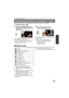 Page 4949VQT3J95
Select the operation icons to add different effects to the images to be recorded.¬Change the mode to  .
1Press the ENTER button to 
display the operation icons on 
the screen.
≥The indication changes each time you 
press  4 of the cursor button.
≥  Press the ENTER button to display/not-
display the operation icon.
2(e.g. Backlight compensation)
Select an operation icon.
≥Select the operation icon again to cancel 
the function.
≥ Refer to the respective pages for 
canceling the following...