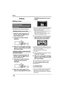 Page 7070VQT1H62
Editing
Editing
Editing scenes
The deleted scenes cannot be restored.
¬Rotate the mode dial to select   
and then select the [ ] (motion 
picture playback) tab.
1Press the   button during 
playback.
2When the confirmation message 
appears, select [YES], then press 
the cursor button.
¬Rotate the mode dial to select   
and then select the [ ] (motion 
picture playback) tab.
1Press the   button while the 
thumbnail view screen is 
displayed.
2Move the cursor button up or 
down to select [SELECT]...