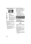 Page 3232VQT2U72
∫About the screen indications in 
Still Picture Recording
:Still picture operation indicator 
(l122)ß: Flash ( l56)
ß j : Flash level ( l56)
: Red-eye reduction ( l56)
:
MEGA optical image stabilizer 
(l 31): Optical image stabilizer ( l50)
: Quality of still pictures ( l73)
: Size of still pictures ( l72)
R3000: Remaining number of still pictures
(Flashes in red when [0] appears.)
: AF assist lamp ( l75)
∫ About the focus indication
≥The focus indication indicates the status of 
the Auto...