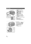 Page 1818VQT2M51
1 Power button [ ] (l28)
2 Speaker
3 Intelligent auto/Manual button 
[iA/MANUAL] ( l38)
4 Optical image stabilizer button  [ /O.I.S.] ( l52)
5 Mode switch ( l29)
6 Battery holder ( l22)
7 HDMI mini connector [HDMI] 
(l 94, 97)
8 USB terminal [ ] ( l102, 117)
9 AV multi connector [AV MULTI]  (l 94, 108)
≥ Use the AV multi cable (only the supplied 
cable).
10 SD card cover ( l27)
11 C a r d  sl o t  ( l27)
12 Access lamp [ACCESS] ( l27)
13 Lens cover
≥The lens cover opens in   Motion 
Picture...