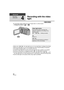 Page 5454VQT2M51
Advanced
Recording 
(Advanced)
4
Recording with the video 
light
The video light enables brightening of the images taken in a dimly-lit place.¬Change the mode to   or  .
≥When set to  / , the video light turns on in Low Light Mode in Intelligent Auto Mode.
≥ When the video light is in use, the recordable time when using the battery is shortened.
≥ The subject should be within 1.5 m (4.9 feet) of the unit.
≥ Using the Color Night Rec Function at the same  time will make conditions even...