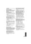 Page 145145VQT3K35
About 3D recording
Attach the 3D Conversion Lens securely. 
It must not be used with an insecure 
attachment.
Do not use the 3D Conversion Lens 
without adjusting it first.
≥It will not be possible to record 3D video 
correctly, and this may lead to tiredness or 
discomfort.
≥ When you re-attach the 3D Conversion 
Lens after removing it, we recommend 
making the adjustments again.
With the 3D Conversion Lens attached, 
do not record a subject at less than the 
minimum focus distance.
≥ The 3D...