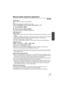 Page 7777VQT3K35
Manual shutter speed/iris adjustment
Shutter Speed:
Adjust it when recording fast-moving subjects.
Iris:
Adjust it when the screen is too bright or too dark.
≥Press the iA/MANUAL button to switch to Manual Mode. ( l75)
1Touch [SHTR] or [IRIS].
2Touch  /  to adjust settings.
≥Touch [SHTR]/[IRIS] to complete the adjustments.
Shutter speed:
1/60 to 1/8000
≥ If [AUTO SLOW SHTR (2D)] is set to [ON], the shutter speed will be set between 1/30 and 
1/8000.
≥ If [DIGITAL CINEMA] is set to [ON], the...