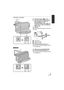 Page 1919VQT3J15
/23 Photoshot button [ ] (l34)
24 Zoom lever [W/T] (In Motion Picture 
Recording Mode or Still Picture 
Recording Mode) (l 49)
Thumbnail display switch [ / ]/
Volume lever [ sVOL r] (In Playback 
Mode) ( l39)
25 Grip belt
Adjust the length of the grip belt so that it fits 
your hand.
1 Flip the belt.
2 Adjust the length.
3 Replace the belt.
26 DC input terminal [DC IN] ( l21)
≥ Do not use any other AC adaptors except 
the supplied one.
27 HDD access lamp [ACCESS HDD]
28 DC input terminal [DC...