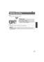 Page 5353VQT3K80
This is a 1080/50p (1920k1080/50 progressive) recording mode that can record in maximum 
quality*.
* This means the highest quality for this unit.
≥ Please refer to page 157 about approximate recordable time.
Advanced (Recording)
1080/50p recording
1080/50p≥The scenes recorded in 1080/50p can be saved or played back by this unit or the 
HD Writer AE 3.0.
1080/50p buttonTo set to 1080/50p recording mode, press and hold the 
button until   is displayed.
≥To return to normal recording mode, press...