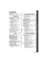 Page 77VQT3K80
Preparation
Basic
Advanced 
(Recording)
Copy/Dubbing
With a PC
Others
Advanced 
(Playback)
Information for Your Safety...................... 2
Accessories ............................................. 10
Preparation
Parts identification and handling .......... 11
Power supply........................................... 15
Inserting/removing the battery...........  15
Charging the battery .........................  16
Charging and recording time .............  17
Recording to a card...