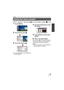 Page 3939VQT3J56
≥Touch   (left side)/   (right side) of   on the Touch Menu to display  . ( l26)
1Touch [MENU].
2Touch the top menu  A.
3Touch the submenu B.
≥Next (previous) page can be displayed by 
touching / .
4Touch the desired item to enter 
the setting.
5Touch [EXIT] to exit the menu 
setting.
∫ About  guide display
After touching  , touching the submenus 
and items will cause func tion descriptions 
and settings confirmation messages to 
appear.
≥ After the messages have been displayed, 
the guide...