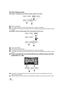 Page 122122VQT1N45
∫When deleting scenes
∫Example 1: Deleting scenes midway through a sequence of scenes.
1Scene to be deleted
AThe image will be still for several seconds wherever a scene was deleted.
BThe images of consecutive scenes where they are no deletions are played back smoothly one after 
another.
∫Example 2: When recording again after having deleted the last scene.
1Scene to be deleted
2A new scene is recorded here.
AThe image will be still for several seconds wherever a scene was deleted.
BThe images...