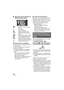 Page 3434VQT3B18
∫About the screen indications in 
Still Picture Recording
:Still picture operation indicator 
(l139)ß: Flash ( l65)
ß j : Flash level ( l65)
: Red-eye reduction ( l65)
:
MEGA optical image stabilizer 
(l 33): Optical image stabilizer ( l52)
: Quality of still pictures ( l83)
: Size of still pictures ( l82)
R3000: Remaining number of still pictures
(Flashes in red when [0] appears.)
: AF assist lamp ( l85)
∫ About the focus indication
≥The focus indication indicates the status of 
the Auto...