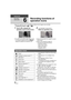 Page 6262VQT3B18
Advanced
Recording 
(Advanced)
6
Recording functions of 
operation icons
Select the operation icons to add different effects to the images to be recorded.¬Change the mode to   or  .
1Touch   to display the 
operation icons on the screen.
≥Touch  1 at the bottom right of the screen 
to change the page and touch  /  to 
display/not-display the operation icon.
2(e.g. Backlight compensation)
Select an operation icon.
≥ Select the operation icon again to cancel 
the function.
≥ Refer to the...