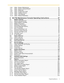 Page 5Programming Manual 5
1.8.6 Utility—System Maintenance ........................................................................................... 31
1.8.7 Utility—System Initialize/Restart ...................................................................................... 32
1.8.8 Utility—Diagnostic ............................................................................................................ 33
1.8.9 Utility—Programmer Code...