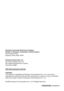 Page 24PSQX3878ZA  KK0905SY0 Panasonic Consumer Electronics Company 
Division of Panasonic Corporation of North America
One Panasonic Way, 
Secaucus, New Jersey 07094
Panasonic Puerto Rico, lnc.
Ave. 65 de Infantería, Km. 9.5, 
San Gabriel Industrial Park, Carolina, 
Puerto Rico 00985
 2005 Panasonic Communications Co., Ltd. All Rights Reserved.
http://www.panasonic.com/csd
Copyright:
This material is copyrighted by Panasonic Communications Co., Ltd., and may be
reproduced for internal use only. All other...