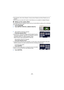 Page 77- 77 -
≥Skip Playback, Slow-motion Playback, Frame-by-frame Playback an d Direct Playback are not 
possible.
≥ Motion pictures recorded with Creative Control Mode are not ava ilable for Highlight Playback.
∫Setting up the custom effect
It is possible to enjoy the Highl ight Playback with your favorite effect by setting up the combination 
of an image effect and music.
1 Touch [CUSTOM].
2 Touch [EFFECT SETUP] or [MUSIC SELECT].
3
(When [EFFECT SETUP] is selected)Touch the desired effect.≥ When [EFFECT...