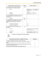 Page 1474.2 Feature Number Table
User Manual 147
2.1.3 Setting an Alarm for Other Extensions 
(Remote Timed Reminder [Wake-up Call])*764 
–To set extension no. + # + 76 + hour/minute 
+ 0 (AM)/1 (PM) + 1 (one time)/2 
(daily) + #
– To cancel extension no. + # + 76 + 2 + #
–To confirm extension no. + # + 76 + 3 + #
2.1.4 Erasing All Caller Information in the Common 
Area (Incoming Call Log in the Common Area—
CLEAR ALL)*
  
– To erase70#
2.1.5 Disregarding the Newest Call or Overwriting 
the Oldest Call in the...