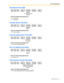 Page 1873.3 PT Programming
Feature Guide 187
Hold Recall Time [200]
Feature & Programming References
1.11.1 Call Hold
1.11.2 Call Park
Transfer Recall Time [201]
Feature & Programming References
1.10.1 Call Transfer
Call Forwarding Start Time [202]
Feature & Programming References
1.3.1.2 Call Forwarding (FWD)
Hot Line Waiting Time [203]
Feature & Programming References
1.6.1.6 Hot Line
Call Duration Counter Start [204]
Feature & Programming References
1.19.1 Station Message Detail Recording (SMDR)...