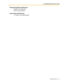 Page 532.3 Installing Optional Service Cards
Installation Manual 53
Programming Manual References
[808] BV Card Initialization
8.6 BV Card Initialization
Feature Manual References
1.1.8 Built-in Voice Message (BV) 