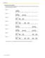 Page 1784.3 Tone List
178 Operating Manual
Doorphone Chime Patterns
The following doorphone chime patterns can be assigned to each doorphone when doorbells and door 
chimes are connected to the PBX.
* Chime patterns 1 to 4 are played only one time during the doorphone ringing time. Pattern 1*
Pattern 2*
Pattern 3*
Pattern 4*
Pattern 5
Pattern 6
Pattern 7
Pattern 8
1 s
1 s
1 s
1 s
1 s
1 s
1 s
1 s 