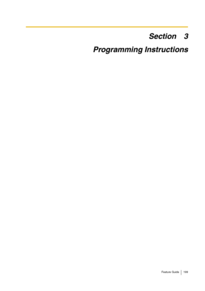 Page 199Feature Guide 199
Section 3
Programming Instructions 