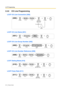 Page 2163.3 PT Programming
216 Feature Guide
3.3.6 CO Line Programming
LCOT CO Line Connection [400]
LCOT CO Line Name [401]
LCOT CO Line Group Number [402]
LCOT CO Line Number Reference [409]
LCOT Dialing Mode [410]
LCOT Pulse Rate [411]
[400]
No Connect/
     Connect
NEXT
To the Next Port No.
02–04Slot No.01–04Port No.
STORESTOREENDSELECT
[401]Max. 20 charactersName3 digitsCO Line No.
STORESTOREEND
[402]01–64 3 digitsCO Line Group No.
01
CO Line No.
STORESTOREEND
[409]02–04 Reference onlySlot No.01–04Port...