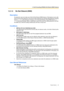 Page 451.3 Call Forwarding (FWD)/Do Not Disturb (DND) Features
Feature Guide 45
1.3.1.3 Do Not Disturb (DND)
Description
An extension user can make use of the Do Not Disturb (DND) feature. If this feature is set, calls 
will not arrive at the extension, but arrive at other extension by using the Idle Extension Hunting 
feature (  1.2.1 Idle Extension Hunting) or the Intercept Routing—Busy/DND feature (  
1.1.1.4 Intercept Routing). When a destination cannot be found, the calling extension will hear 
the DND...