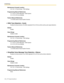 Page 1982.9 [3] Group
198 PC Programming Manual
Maintenance Console Location
2.9.1 [3-1-1] Trunk Group—TRG Settings
Programming Manual References
2.11.3 [5-3-1] Voice Message—DISA System
2.15.1 [9-1] CO Line Settings
Feature Manual References
1.4.6 DISA (Direct Inward System Access)
DISA Tone Detection—Cyclic
Enables the disconnection of a DISA-originated CO-to-CO line call line call by cyclic signal detection.
Default
Enable
Value Range
Disable, Enable
Maintenance Console Location
2.9.1 [3-1-1] Trunk Group—TRG...