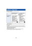 Page 119- 119 -
* Las versiones del sistema operativo compatibles son válidas hasta septiembre de 2014 y están sujetas a modificaciones.
≥ Utilizar la última versión.
≥ Consulte [Help] en el menú “Image App” para obtener más información sobre el funcionamiento 
de Image App.
≥ Es probable que no se pueda usar correctamente el servicio en función del tipo de teléfono 
inteligente que se utiliza. Para obtener más información sobre “Image App”, busque en la página 
web de soporte que aparece a continuación....