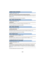 Page 137- 137 -
≥Cambie al modo manual. ( l34)
Usted podrá ajustar la duración del tiempo en el que el enfoque cambiará durante la Transición de 
Enfoque. ( l45)
≥El ajuste predeterminado de esta función es 2 segundos.
≥ Cambie al modo manual. ( l34)
Podrá iniciar la grabación y la Transición de enfoque al mismo tiempo. ( l45)
≥El ajuste predeterminado de esta función es [OFF].
≥ Cambie al modo manual. ( l34)
Podrá ajustar la duración del tiempo antes de que inicie la Transición de enfoque. ( l45)
≥El ajuste...