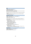 Page 67- 67 -
≥Registre “DRS” en un botón USER. ( l61)
≥ Cambie al modo manual. ( l34)
Selecciona la función DRS (Estirador de rango dinámico).
Se puede expandir el rango dinámico al comprimir el nivel de la señal de video del área altamente 
iluminada que se pone borrosa con la grabación estándar.
≥ Si hay partes sumamente oscuras o brillantes o bien el brillo no es bastante, el efecto podría no 
salir claro.
≥ También se puede ajustar el nivel de compresión de una zona muy iluminada al cambiar la...