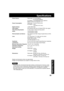 Page 5555
For Your  Information
Specifications
Power Source:Palmcorder: 7.2 V DC (Battery)
7.8 V DC (AC Adaptor)
AC Adaptor: 110/120/220/240 V AC, 50/60 Hz
Battery: Lithium-Ion Type DC 7.2 V
Power Consumption:Palmcorder : 7.2 V/7.8 V DC 5.5 W
AC Adaptor : 18 W
1 W (when not in use.)
Digital Interfacei.LINK (IEEE1394)
Video Signal:EIA Standard (525 lines, 60 fields) NTSC color signal
Video Recording System:2 rotary heads. helical scanning system
Audio:12 bit (32 kHz) 4 tracks
16 bit (48 kHz) 2 tracks
Pick-Up...