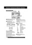 Page 114114For assistance,  please call :  1-800-211-PANA(7262) or send e-mail to : consumerproducts@panasonic.com
Electronic Viewfinder/LCD Monitor Indications
jCAMERA/VCR Modekl
WARNING Indication (pp. 100, 101)
The warning displays appear in the
EVF and the LCD monitor.
Counter/Time Code
The indication switches as shown
below when the desired “C. DISPLAY”
mode is selected from the menu.
(Menu OSD: pp. 109, 111)
Memory Counter M 0:00.00
The Palmcorder will stop whenever it
reaches the point where the counter...