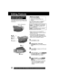 Page 3838For assistance,  please call :  1-800-211-PANA(7262) or send e-mail to : consumerproducts@panasonic.com
Editing Features
The original sound can be replaced with
new sound using the built-in Palmcorder
microphone.
Audio Dubbing using the
Built-in Microphone
1Set POWER to VCR.
2Press  (PLAY). Then press
 (PAUSE) where you  want dubbing to
begin.
3Press MENU to display the VCR mode
menu screen.
4Rotate JOG KEY to select REC MODE ,
then press JOG KEY to display the
VCR REC MODE menu screen.
5Rotate JOG KEY...