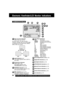 Page 6464For assistance,  please call :  1-800-211-PANA(7262) or send e-mail to : consumerproducts@panasonic.com
Electronic Viewfinder/LCD Monitor Indications
Date and Time Indication
(Menu OSD: pp. 60, 62)
As shown below, the date and time
indication changes each time DATE/TIME
is selected from the Palmcorder’s MENU
(Menu OSD: pp. 60, 62).Tape Mode Indications
RECRecording.
PHOTOPhotoShot recording.
PAUSEPaused during recording.
Playback.Still.Slow (forward).Slow (reverse).Frame Advance (forward).Frame Advance...