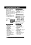 Page 1414For assistance,  please call :  1-800-211-PANA(7262) or send e-mail to : consumerproducts@panasonic.com
APress JOG KEY to set your selection.
BRotate JOG KEY to select a menu
item.
CPress JOG KEY to set your selection.
The “” mark indicates selection.
DPress MENU to exit the menu.
The Palmcorder features two menu
displays: one for CAMERA mode
(recording) and the other for VCR mode
(Playback). (pp. 59~62)
Using the Palmcorder Menu
While the Menu screen is displayed, you
cannot record on or play a...