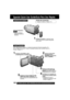 Page 106106For assistance,  please call :  1-800-211-PANA(7262) or send e-mail to : consumerproducts@panasonic.com
Spanish Quick Use Guide/Guía Para Uso Rápido
Inserte de la bateríaAntes de comenzar
Cargue la battería. (Página 14.)
Insert Cassette
1Coloque la batería y deslícela hacia
arriba hasta que se quede bloqueada
con un clic.
1Presione LCD-OPEN y abra
completamente el monitor LCD.
3Deslice el interruptor de
expulsión de cinta (TAPE
EJECT) para abrir la tapa del
compartimento del cassette. Film de...