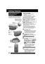 Page 4444For assistance,  please call :  1-800-211-PANA(7262) or send e-mail to : consumerproducts@panasonic.com
Editing Features
External Microphone
with M3 connector (not
supplied)
External
Microphone Jack The original sound can be replaced with
new sound using the built-in Palmcorder
microphone or an external microphone.
Audio Dubbing using the
External or Built-in
Microphone
1Set POWER to VCR.
With the Remote Control, you can set
the Palmcorder to stop automatically
at a specific point on the tape. See...