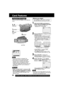 Page 5050For assistance,  please call :  1-800-211-PANA(7262) or send e-mail to : consumerproducts@panasonic.com
1Slide the M-CARD Lock Switch to
unlock, then set POWER to M-CARD.
 “PLAY: PUSH PLAY KEY” is
displayed for 10 seconds.
2Press  (M-PLAY) to display the Multi
playback screen.
 “PLEASE WAIT” appears on-screen.
 Rotate JOG KEY to scroll through
Multi image screen pages (6 images
per page) and select an image.
 The selected image is underlined in
green.
 Press MENU to display CARD
SETUP menu...