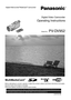 Page 1Spanish Quick Use Guide is included.     
Guía para rápida consulta en español está incluida.       
   
  
Digital Video Camcorder
Operating Instructions
Model No. PV-DV952
Before attempting to connect, operate or adjust this product, please read these instructions thoroughly. 
Mini
For USA assistance, please call: 1-800-211-PANA(7262) or send e-mail to : consumerproducts@panasonic.com         
For Canadian assistance, please call: 1-800-561-5505 or visit us at www.panasonic.ca 
LSQT0513B
R 