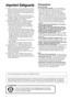 Page 44
A lithium ion/polymer battery that is recyclable powers the product 
you have  purchased. Please call 1-800-8-BATTERY for information  
on how to recycle this battery.
AT TENTION:
Important Safeguards
17) Objects and Liquids — Never push objects of any kind 
into this video unit through openings as they may touch 
dangerous voltage points or short out parts that could 
result in a fire or electric shock. Never spill liquid of any 
kind onto the video unit.
18) Servicing — Do not attempt to service this...