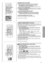 Page 3333
Playback Zoom Function
A part of the image can be enlarged up to 10 times during playback.
1During playback, press the Playback Zoom Button 
[P.B. ZOOM] on the Remote Controller.
≥The center of the image is enlarged to approximately double the size.
Changing the Zoom Magnification
2Change the magnification by pressing the [W] or [T] Button 
on the Remote Controller.
≥You can increase the magnification up to 10a.
Changing the enlarged area of an image
3Press the Arrow Button (π, ∑, ∏, ∫) on the Remote...