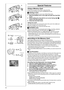 Page 3636
1
2
3
1
2
OPEN
F 7640PICTURE
1
2
PHOTO
SHOT5
TAPE
CARD
3, 4 3, 4
MENU
STILLVOICE MPEG4
CARD MODE
PUSH
SHUTTER/IRIS/VOL/JOG
Special Features
Using a Memory Card
A Card can be used to record files or play back files.
≥Use genuine SD Memory Card or MultiMediaCard only.
ªInserting a Card
Before inserting a Card, be sure to turn off the Palmcorder.
1Slide the [OPEN] Lever to the right and open the Card Slot 
Cover.
2While holding the Card with its cut corner facing right 1, 
insert it into the Card Slot....