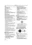 Page 54With a PC
54LSQT0862
RAM:
128 MB or more (256 MB or more recommended)
Free hard disk space:
250 MB or more
Communication Speed:
56 kbps or faster is recommended
Interface:
USB 1.1 or more
Graphic display:
High Color (16 bit) or more
Desktop resolution of 800k600 pixels or more
Other requirements (to send/receive audio):
Sound card
Speaker or headphones
Necessary software:
Windows Messenger 5.0 or later (Windows XP)
MSN Messenger (Windows 98SE/Me/2000)
DirectX 9.0b or later (Windows XP)
To use the...