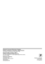 Page 92Printed in Indonesia
LSQT1000 B
S1105A2016
P
Panasonic Consumer Electronics Company,
Division of Panasonic Corporation of North America
One Panasonic Way Secaucus, New Jersey 07094
Panasonic Sales Company (“PSC”),
Division of Panasonic Puerto Rico, Inc.
Ave. 65 de Infanteria, Km. 9.5 San Gabriel Industrial Park Carolina,
Puerto Rico 00985
Panasonic Canada Inc.5770 Ambler Drive, 
Mississauga, Ontario L4W 2T3
(905) 624-5010
www.panasonic.ca 