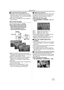 Page 35Record mode
35LSQT0975
ªConcerning the focusing area≥When there is a contrasting object ahead or 
behind the subject in the focus area, the subject 
may not be focused. If so, move the contrasting 
object out of the focus area.
≥Even when it is still difficult to focus, adjust the 
focus manually.
Zoom in/out function
You can zoom in up to 12k optically.
≥Set to Tape/Card Recording Mode.
1Wide-angle recording (zoom out):
Push the [W/T] lever towards [W].
Close-up recording (zoom in):
Push the [W/T] lever...