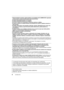 Page 66SQT0900 (SPA) 
•Antes de limpiar la cámara, quite la batería o el acoplador de CC (DMW-DCC8: opcional), 
o desconecte la clavija de alimentación del tomacorriente.
•No ejerce demasiada presión en el monitor.•No ejerza demasiada presión en el objetivo.•No rocíe la cámara con insecticida o productos químicos volátiles.•No deje la cámara en contacto directo con productos de caucho o plástico durante un 
largo período.
•No utilice disolventes como gasolina, diluyente, alcohol, detergentes para cocina, etc.,...