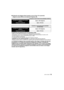 Page 1919 (SPA) VQT3E97
∫Grabación de imágenes fijas [cuando se usa el Visor Vivo opcional] 
(Según la norma CIPA en un modo de Programa AE)
Condiciones de grabación para los estándares CIPA
•
CIPA es la abreviatura de [Camera & Imaging Products Association].•Temperatura: 23 oC (73,4 oF)/Humedad: 50%RH cuando está activado el monitor LCD.•Uso de la tarjeta de memoria SD de Panasonic (2 GB).•Uso de la batería suministrada.•La grabación inicia 30 segundos después de activar la cámara.•Grabando una vez cada 30...