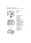 Page 7Preparation
7
Preparation
Names of the Components
1 Strap Eyelet
2 Self-timer Indicator (P45)
3Flash
4 Lens
5 Lens Cover
6 LCD Monitor (P27, 35, 106)
7 Optical Finder
8 Power Indicator (P31)
9 Status Indicator 
(P18, 31, 42)
10 Mode Dial (P29)
11 Single/Burst Mode Button (P46)
12 Cursor buttons
2/Self-timer Button (P45)
4/REVIEW/SET Button (P38)
1/Flash Mode Button (P40)
3/Exposure Compensation (P43)/
Auto Bracket (P44)/White Balance 
Fine Adjustment (P62) Button
13 [MENU] Button (P23)
14 [DISPLAY]...