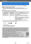 Page 20Preparations
Saving your pictures (cards and built-in memory)
VQT5A33- 20 -
Pictures will be saved to a card if one is inserted, or to the built-in memory  if not.
 ■Built-in memory (approx. 87 MB)
 ●Pictures may be copied between cards and the built-in memory. (→169) ●The access time for the built-in memory may be longer than the access time for a 
card.
 ■Compatible memory cards (optional)
The following SD standard-based cards (Panasonic brand recommended) can be used.
Type of Card CapacityNotes
SD...